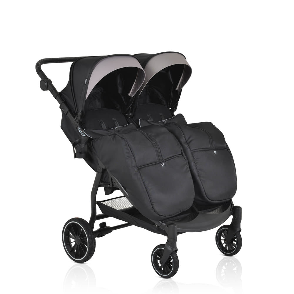 Moni Twingo ikerbabakocsi onyx/fekete - Momsy
