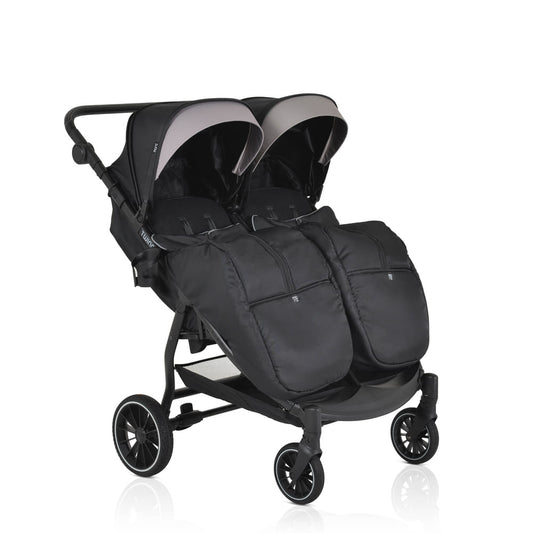 Moni Twingo ikerbabakocsi onyx/fekete - Momsy