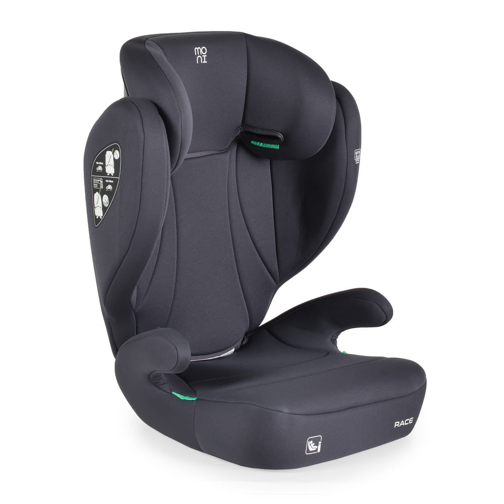 Moni Race autós ülés 100-150 cm ülésmagasítóvá alakítható szürke-0