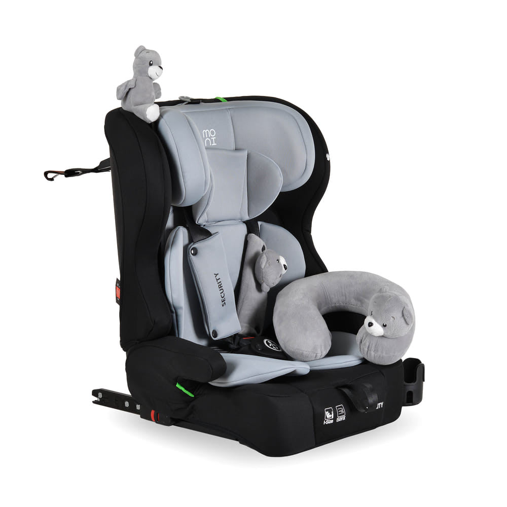 Moni SECURITY autós ülés belső öv, isofix, 2plüss+párna 76-150 SZÜRKE-0