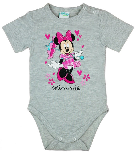 Disney Minnie rövid ujjú babal body szürke - Momsy