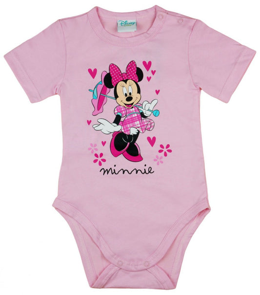 Disney Minnie rövid ujjú babal body rózsaszín - Momsy