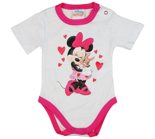 Disney Minnie szíves nyuszis rövid ujjú baba body - Momsy