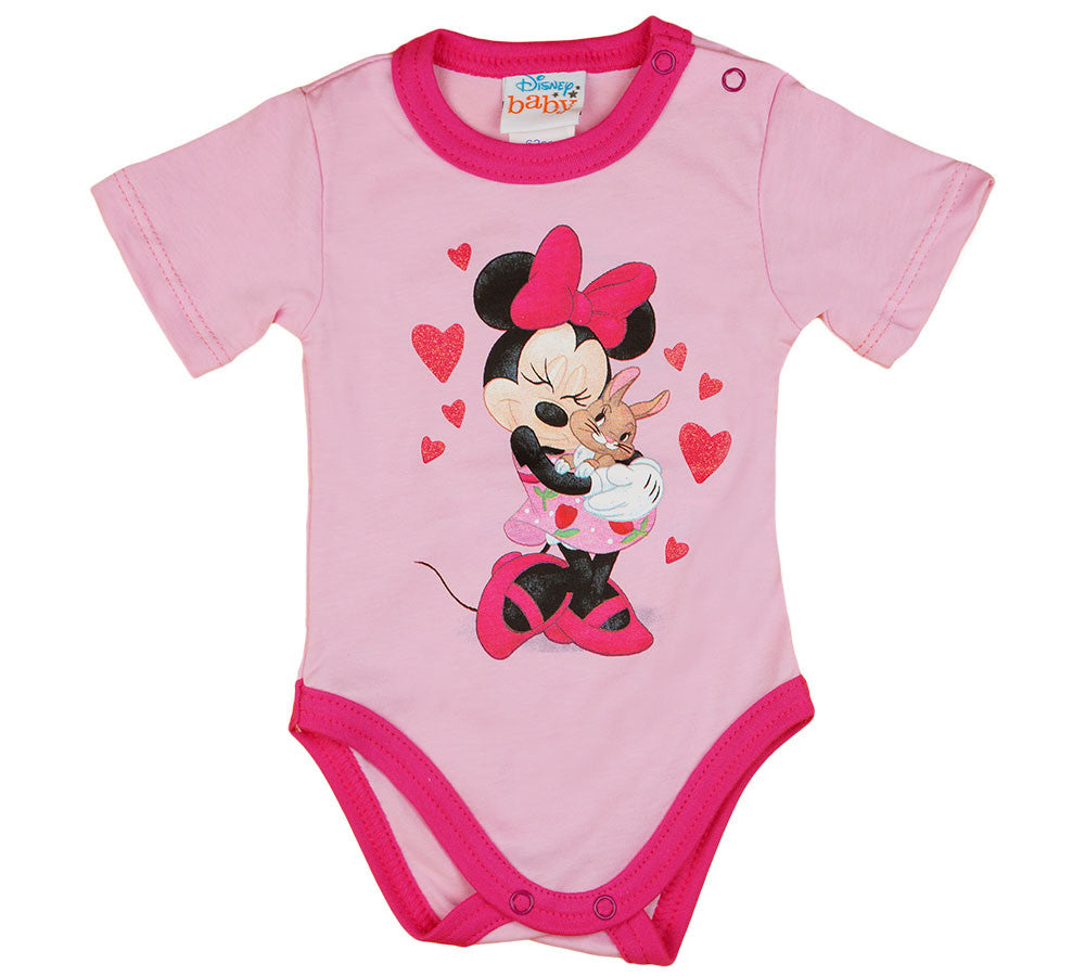 Disney Minnie szíves nyuszis rövid ujjú baba body - Momsy