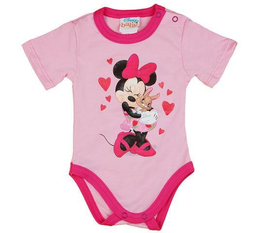 Disney Minnie szíves nyuszis rövid ujjú baba body - Momsy
