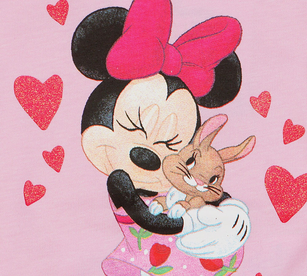 Disney Minnie szíves nyuszis rövid ujjú baba body - Momsy