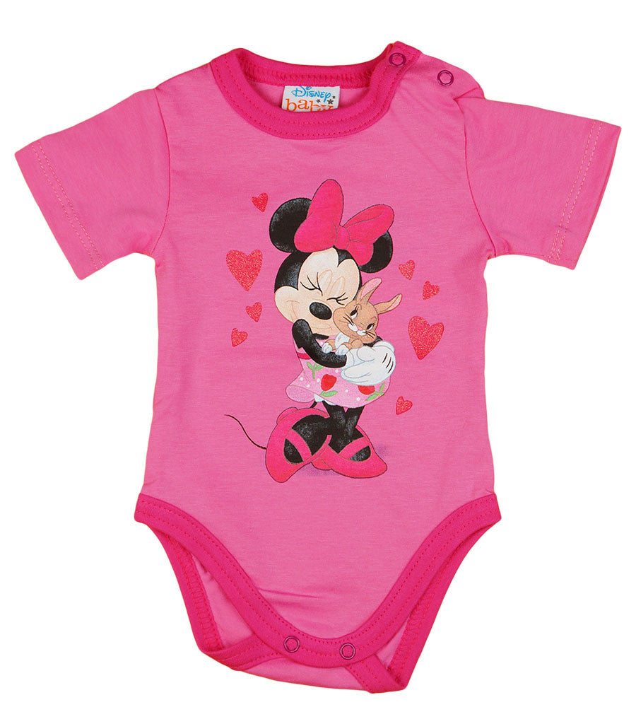 Disney Minnie szíves nyuszis rövid ujjú baba body - Momsy