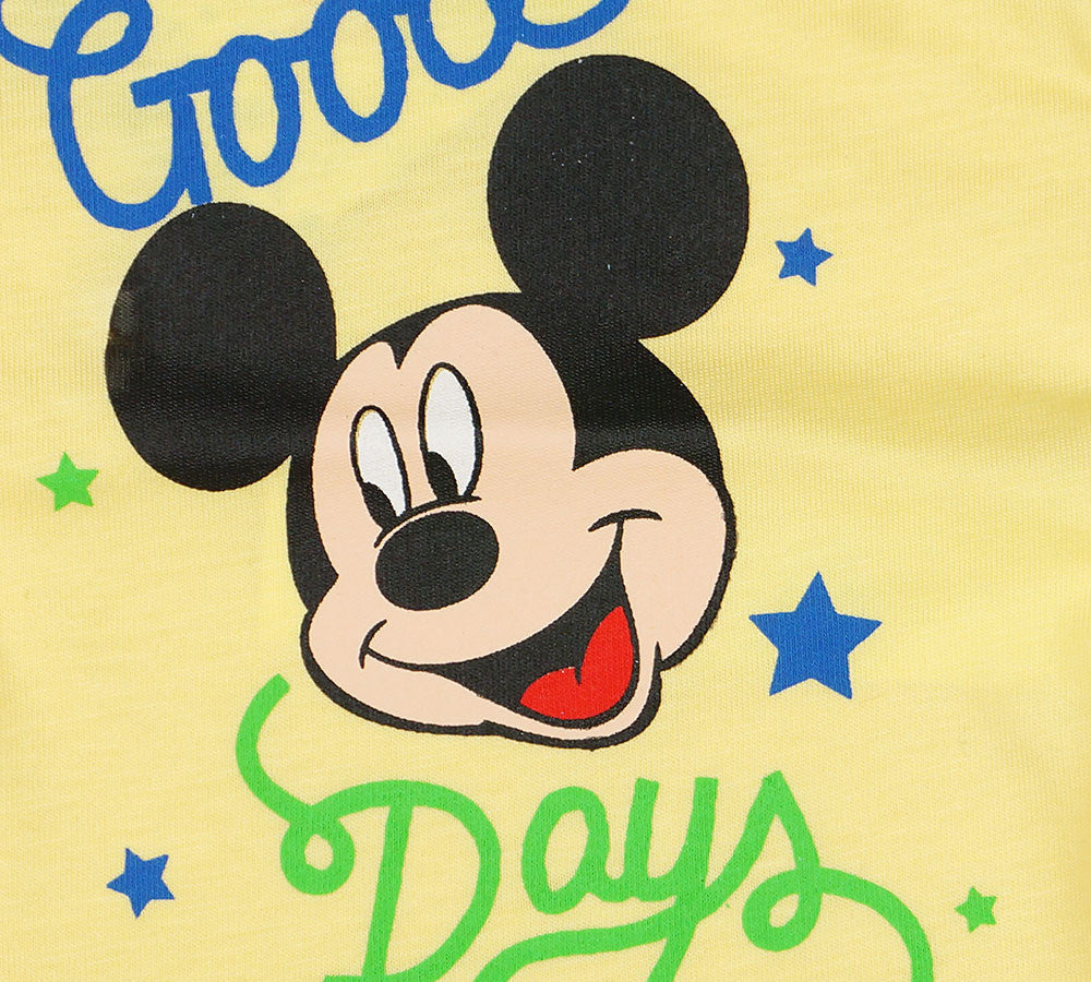 Disney Mickey &quot;Good days&quot; feliratos rövid ujjú baba body - Momsy