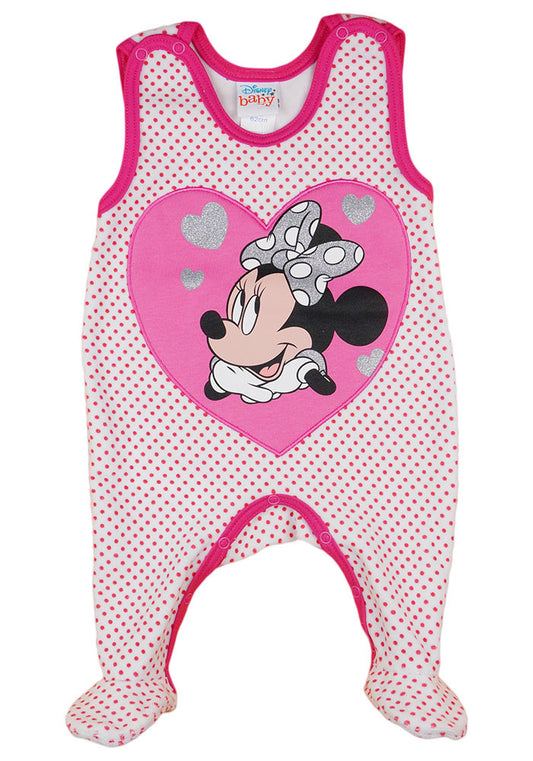 Disney Minnie szívecskés ujjatlan plüss rugdalózó - Momsy