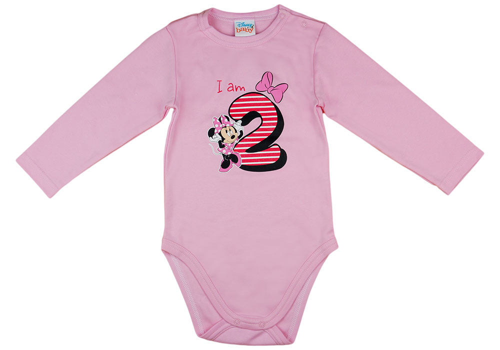 Disney Minnie szülinapos body 2 éves rózsaszín - Momsy