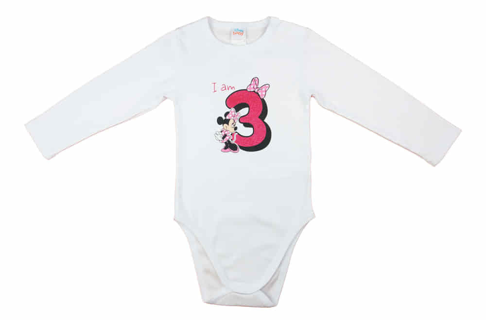 Disney Minnie szülinapos body 3 éves - Momsy
