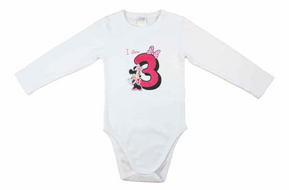 Disney Minnie szülinapos body 3 éves - Momsy