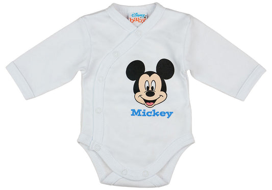 Disney Mickey hosszú ujjú baba body fehér - Momsy