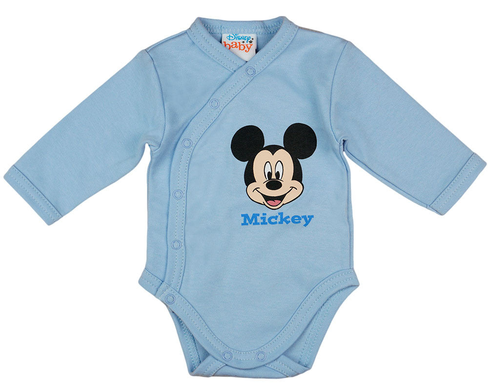 Disney Mickey hosszú ujjú baba body kék - Momsy