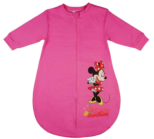 Hosszú ujjú elöl cipzáras vékony nyári hálózsák Minnie egér mintával 1,5 TOG - Momsy