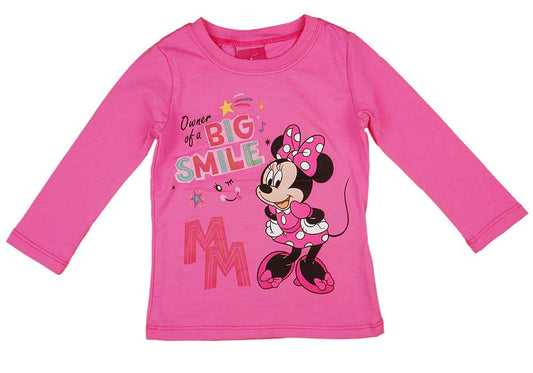 Hosszú ujjú kislány póló Minnie egér mintával - Momsy