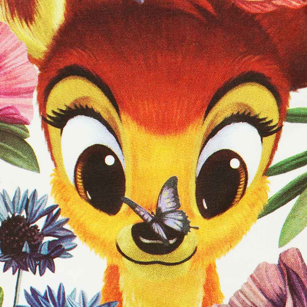 Rövid ujjú baba body Bambi mintával - Momsy