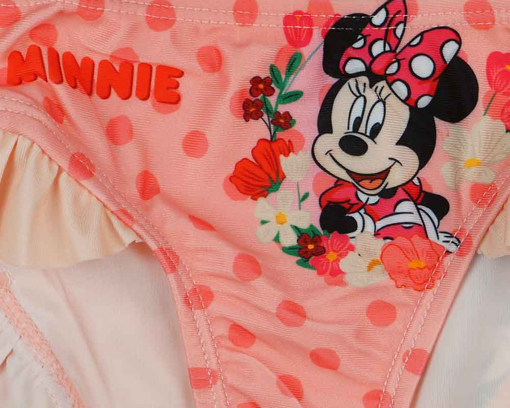 Minnie egér mintás kislány fürdőbugyi-1