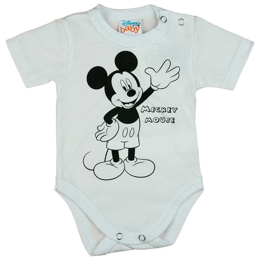 Rövid ujjú baba body Mickey egér mintával - Momsy