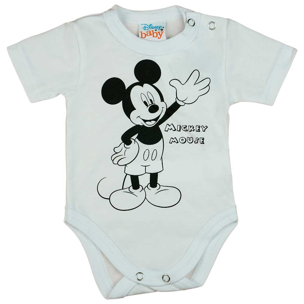 Rövid ujjú baba body Mickey egér mintával - Momsy