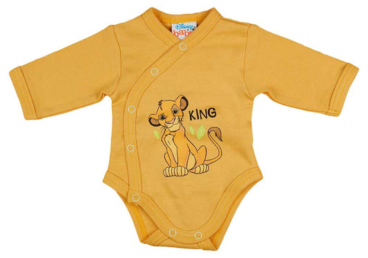 Hosszú ujjú baba body Oroszlánkirály mintával - Momsy