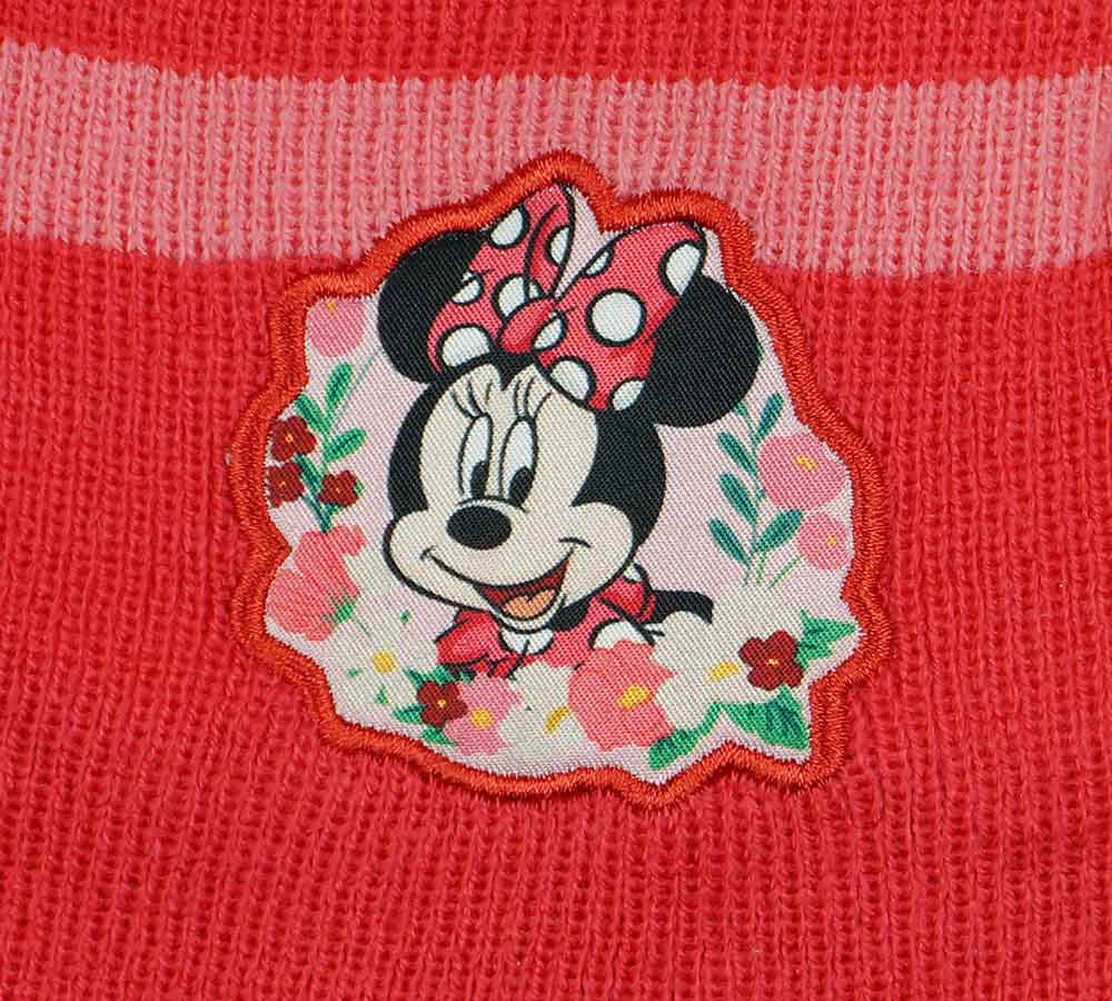 Bojtos kötött sapka Minnie egér mintával-1