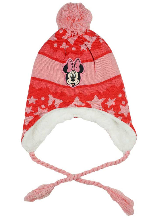 Bojtos kötött füles sapka Minnie egér mintával - Momsy