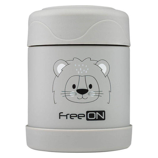 FreeON thermo ételtároló termosz 350 ml- Szürke oroszlán - Momsy