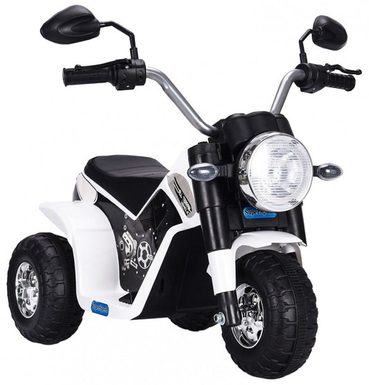 Apollo elektromos gyerekmotor 3 kerekű visszapillantóval Ocie - Fehér - Momsy
