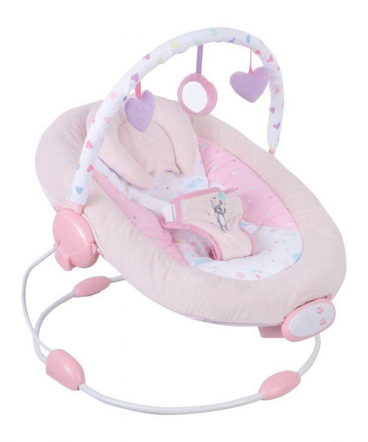 FreeON Rest'N'Play rezgő-zenélő pihenőszék - Rózsaszín nyuszi - Momsy
