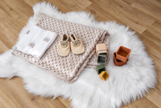Bubaba minky takaró 75x90cm- Beige - Momsy
