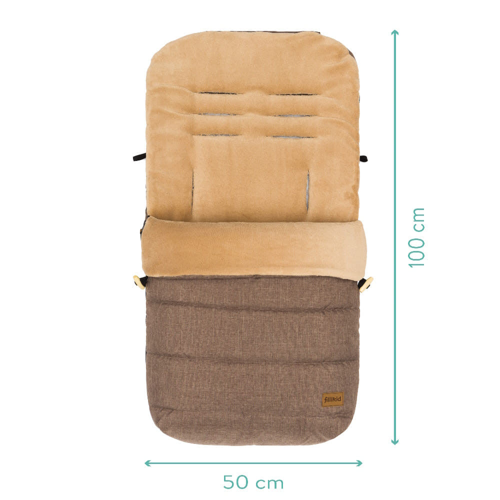 Fillikid bundazsák babakocsiba Lanin barna 8415-27-0