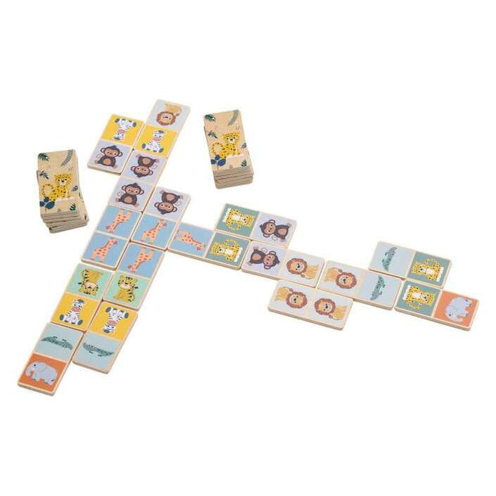 FreeON free2play Domino Safari – Fa társasjáték - 28 db-os-0