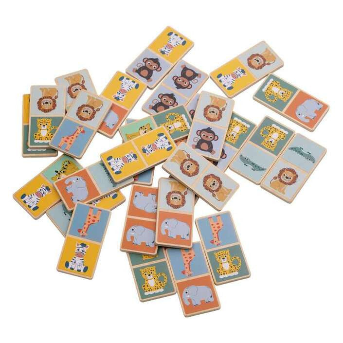 FreeON free2play Domino Safari – Fa társasjáték - 28 db-os-1