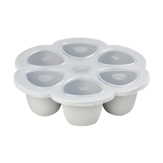 Béaba Szilikon multifunkciós bébiétel tároló - 6 x 150 ml - Halvány köd - Momsy