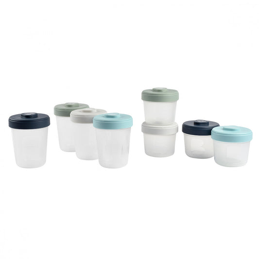 Béaba Kisgyermek Ételtároló szett - 8 összepattintható doboz (4x250 ml - 4x150 ml) - Momsy