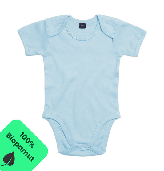 Babybugz Baba body 100% Biopamut rövid ujjú Dusty Blue - Momsy