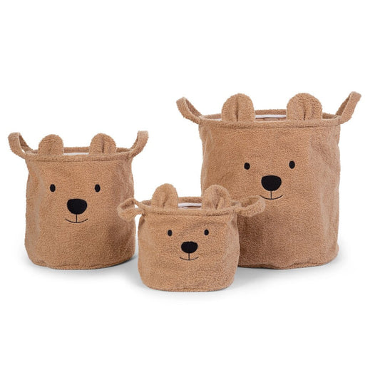 Childhome Teddy Kosárka Szett 3 - Bézs - Momsy