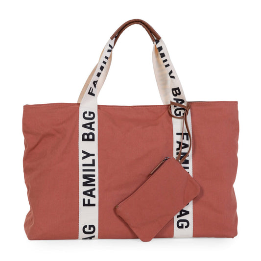 Childhome &quot;Family Bag&quot; Táska - Vászon Terracotta - Momsy