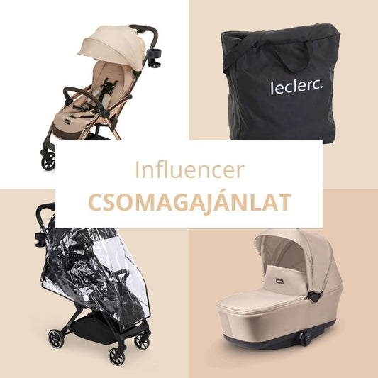 Leclerc Influencer Bundle Deal babakocsi szett csomagajánlat - Sand Chocolate - Momsy