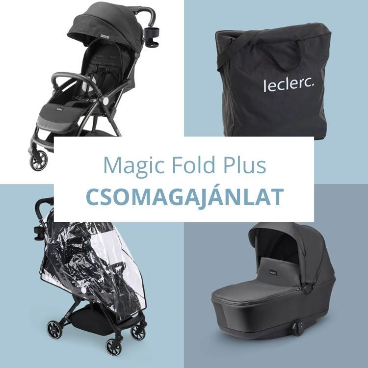 Leclerc Magicfold Bundle Deal babakocsi szett csomagajánlat - Black - Momsy