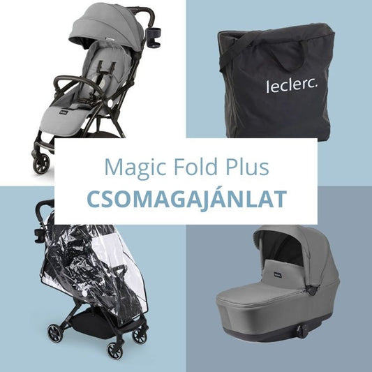 Leclerc Magicfold Bundle Deal babakocsi szett csomagajánlat - Grey - Momsy