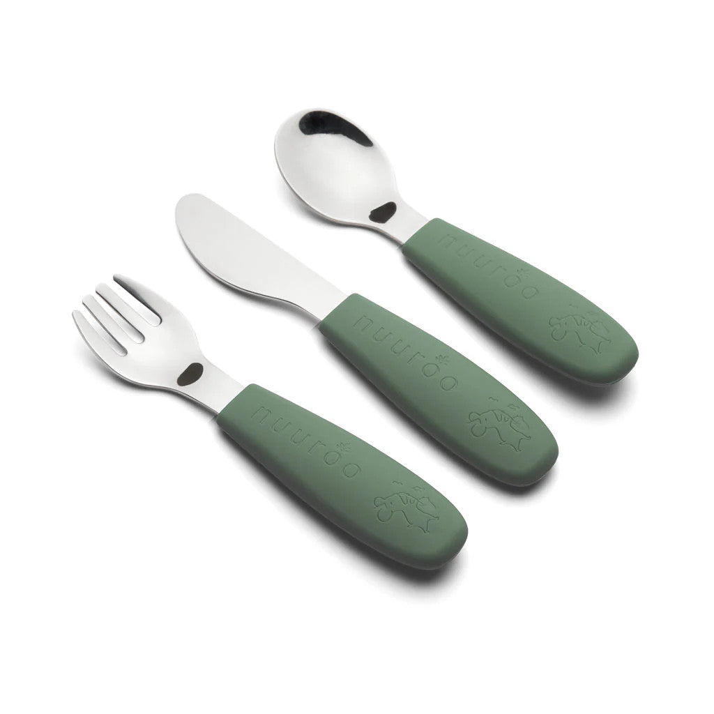 Nuuroo Jana evőeszköz készlet- Dusty green - Momsy