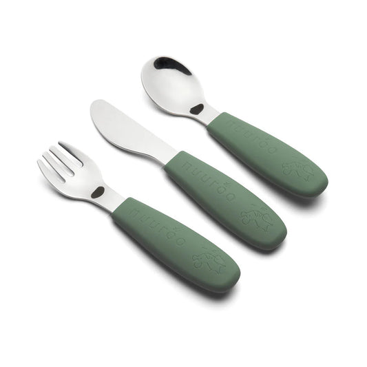 Nuuroo Jana evőeszköz készlet- Dusty green - Momsy