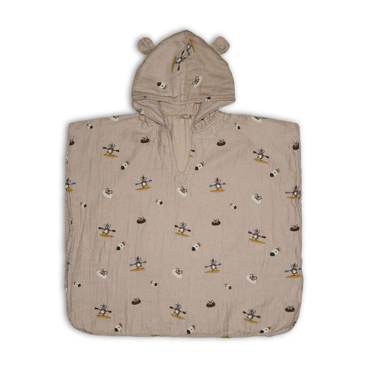 Nuuroo Flor muszlin poncsó - Beige surfer - Momsy