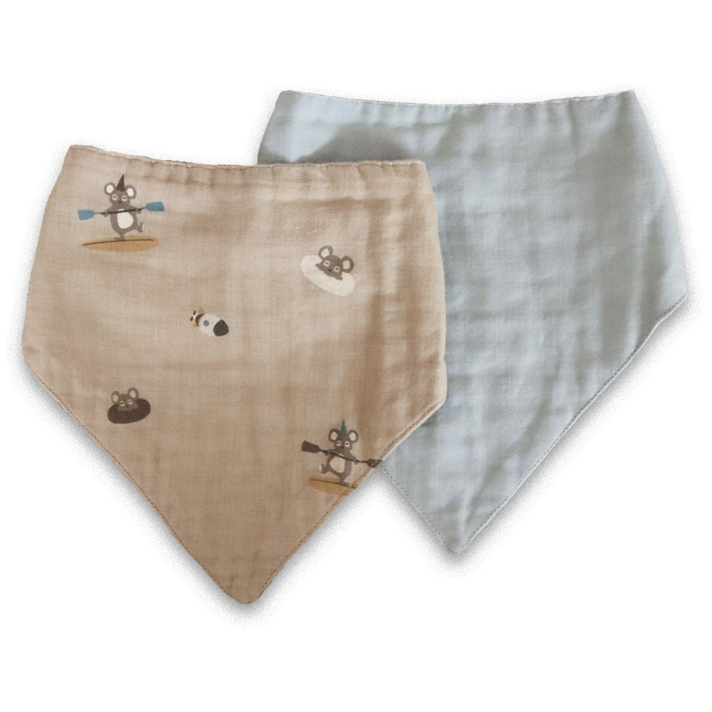 Nuuroo – Villads muszlin nyálkendő 2db-os-Szörfös/Poros kék-0