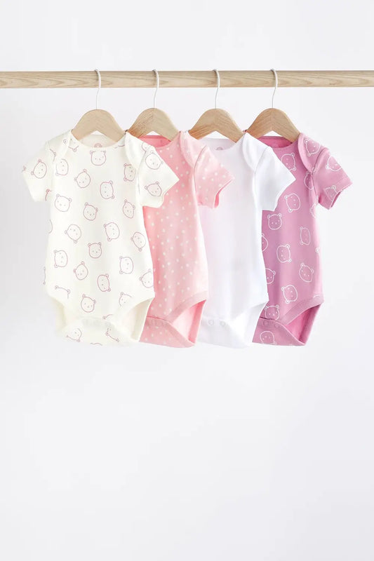 Next Baby Body Rövid Ujjú Maci Mintás 4db/Csomag - Momsy