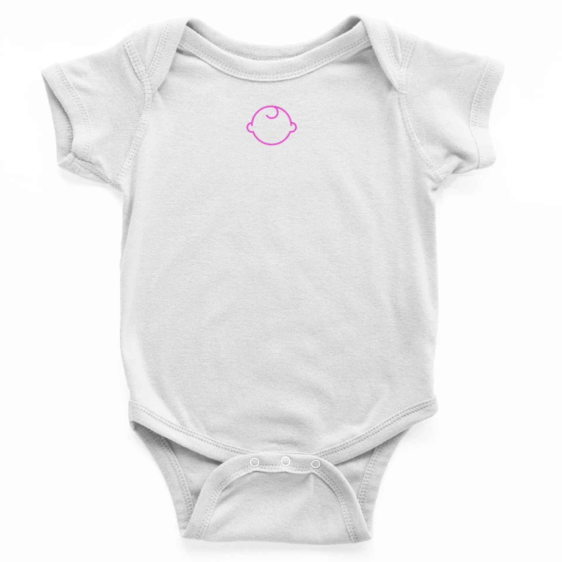 Next Rövid ujjú baba body pink körvonal Momsy logóval - Momsy